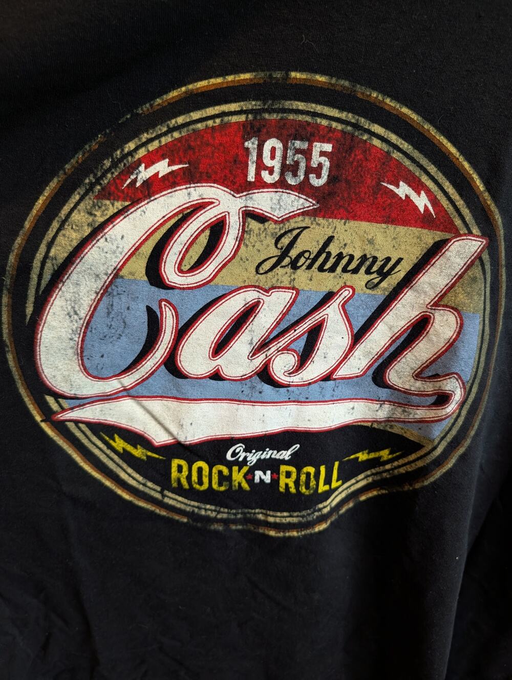 Johnny Cash 1955 Original Rock N Roll Graphic T-Shirt Men’s 2X XXL
